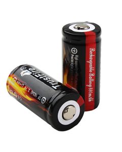 Kjøp Ladbart Batteri Trustfire 16340 2/3AA 3,6/3,7V (4,2) Li-ion med sikkerhetskrets (1 stk) hos altitec.no for kr 108,00