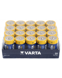 Kjøp LR20 Batteri Varta Industrial 1,5V Alkalisk 20pk hos altitec.no for kr 429,00
