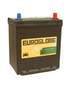 Euroglobe 54028 40Ah Semitett (SMF) startbatteri til småbiler 300CcA 185x135x225mm