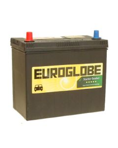 Kjøp Euroglobe 54527 45Ah Semitett (SMF) startbatteri 400CcA 238x129x227mm hos altitec.no for kr 1 072,00