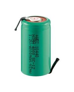 Kjøp Batteri NIMH 1,2V 3000mAh Sub-C med 6mm loddeører hos altitec.no for kr 109,00
