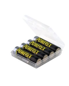 Kjøp 4pk ladbare Powerex batteri AA 2450mAh NIMH klar til bruk inkl boks hos altitec.no for kr 300,00