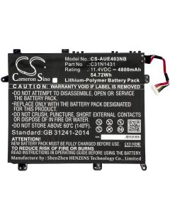 Kjøp Batteri for Asus C31Pp95 C31N1431 hos altitec.no for kr 877,00