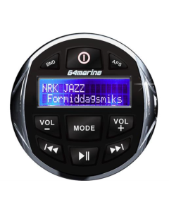 Kjøp G4marine RM745D DAB+ marineradio med Bluetooth, rund, sort hos altitec.no for kr 1 884,00