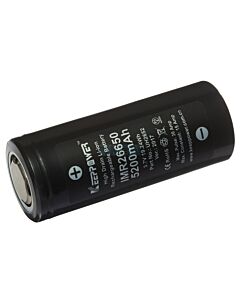Kjøp IMR26650 Batteri 3.7V 5200mAh uten sikkerhetskrets 15A hos altitec.no for kr 288,00