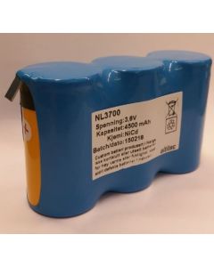 Kjøp 3,6v 4,0Ah nødlysbatteripakke m/ 6mm Faston SBS hos altitec.no for kr 352,00