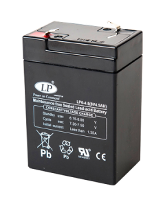 Kjøp 6V 4,5Ah ladbart AGM batteri 70x47x107 hos altitec.no for kr 288,00