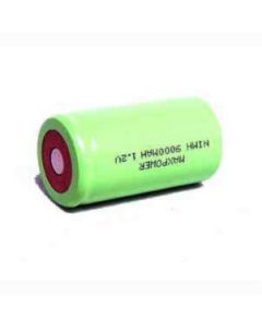 Kjøp Batteri LR20/D 1,2V 9000mAh NiMH ladbar flat plusspol hos altitec.no for kr 210,00