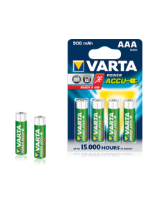 Kjøp Varta Power Accu AAA 800mAh Klart til bruk (4 stk) HR03 NIMH hos altitec.no for kr 264,00