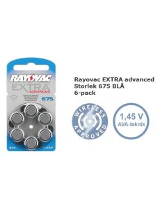 Kjøp Rayovac EXTRA Advanced 675 Høreapparatbatteri 1,45V PR 44 hos altitec.no for kr 29,00