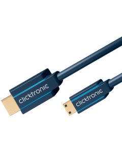 Kjøp Clicktronic 1m HDMI til mini HDMI kabel hos altitec.no for kr 227,00