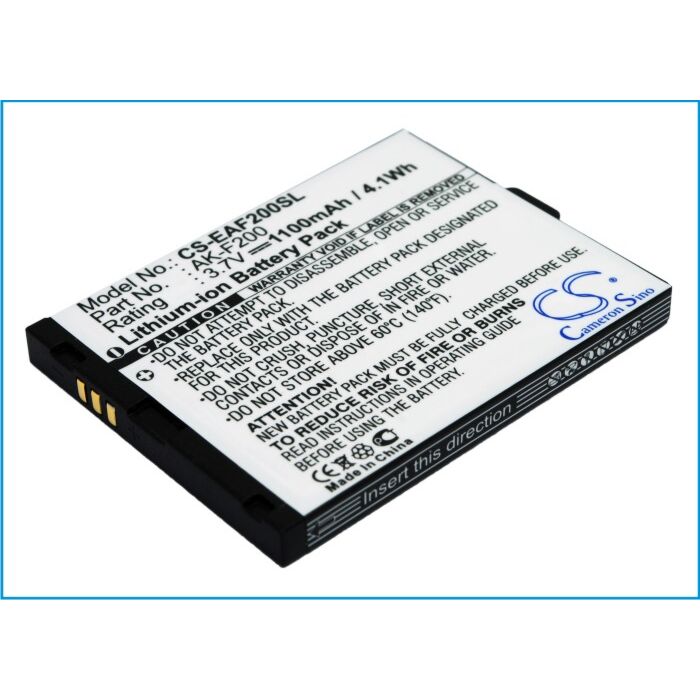 Batteri til TELME F200 F210 3,7V 1100mah AK-F200