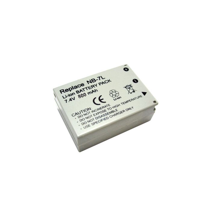 NB-7L Batteri til Canon PowerShot G10 G11 G12 7.4 Volt 1050mAh  