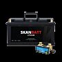 SKANBATT Lithium Batteri 12V 150AH 150A BMS (352x174x190mm) - Med Bluetooth - NYHET (kan forhÃƒÂ¥ndsbestilles)