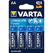 Varta AA 1,5V Alkaline batteri (4 stk)  Best i test!