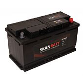 Skanbatt 12V 100Ah Kraftig fritidsbatteri til forbruk og start 354x175x190/190mm) +høyre