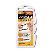 Duracell Høreapparatbatteri 13 EasyTab 1,4v 6-pakning
