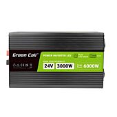 Kraftig Inverter gjør om 24VDC til 230V, 3000W/6000W