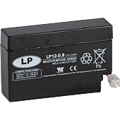 12V 0,8Ah AGM batteri 96x25x62 leveres med plugg