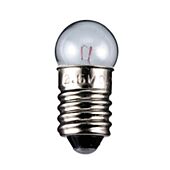 E10 miniatyrpære 1,2W 12V 24x11,5mm