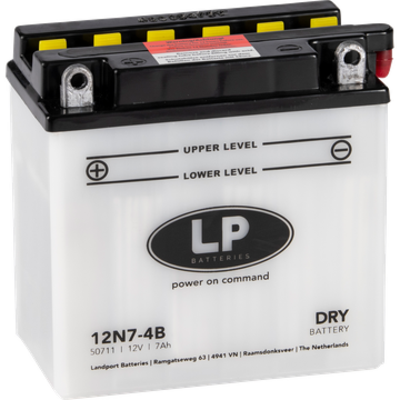 12V Standard 7 Ah 12N7-4B Syrefylt Blybatteri