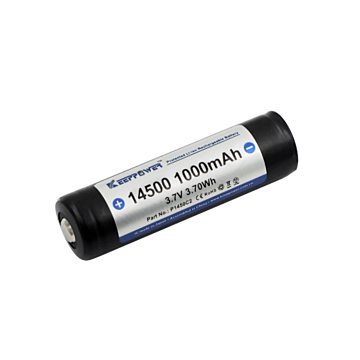 Ladbart AA 14500 3.7V 1000mAh - med sikkerhetskrets