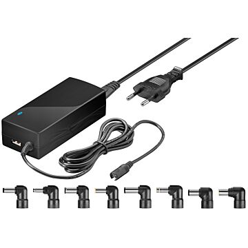 Universal AC adapter, 9 til 20VDC 60W, 8 plugger