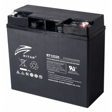 12V 22Ah (18Ah) AGM batteri Syklisk L181xH167xB77 mm T12 terminal