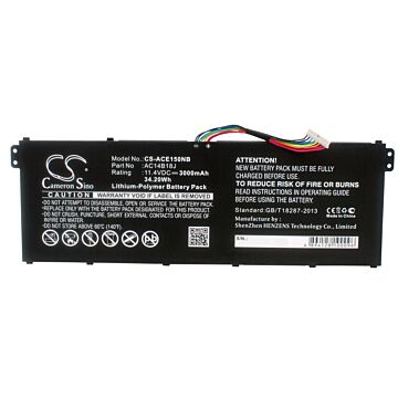 3000mAh for Acer Chromebook 13 CB5-311,Aspire E3,Aspire E3-111,Aspire V3,Aspire V3-111,Aspire V3-111P,Aspire V5-122,Aspire V5,Aspire V5-132,Aspire V5-132P