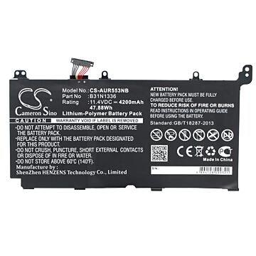 4200mAh for Asus R553LN,R553LN-XO106H-BE,R553LF,R553LN-XX136,R553LN-XO516H,R553LN-DM553H,R553LN-XO263H,R553LN-XX134H,R553LN-XO369H,R553LN-XO420H