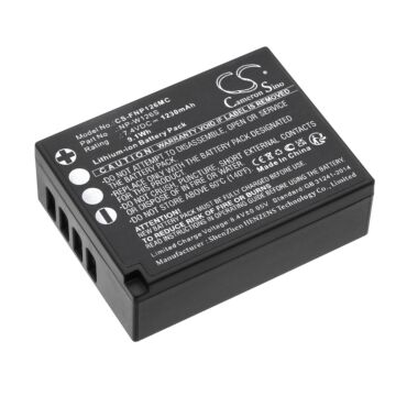 Replaces battery for Fujifilm NP-W126, NP-W126, 1230mAh