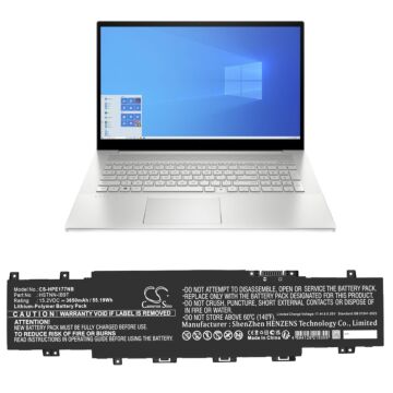 Replacement Battery for HP TI04XL, HSTNN-IB9T, Li-Polymer 3650mAh 15.12V