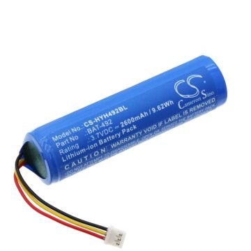  Replacement Battery for Honeywell HH492, BAT-492, 3008-4418-001, Li-ion 2600mAh