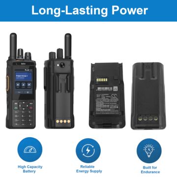 Replacement Battery for Inrico S380, B-81J, Lithium-ion 6200mAh 3.8V