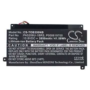 3850mAh for Toshiba Chromebook CB35,ChromeBook CB35-B,ChromeBook CB35-B3340,ChromeBook CB35-A3120,ChromeBook CB35-B3330,Chromebook 2,CB35-B3340,Chromebook 2 CB35,CB35-C3300,CB35-B3330
