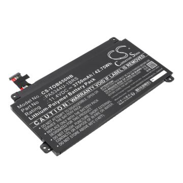 Replacement Battery for Toshiba PA5344U-1BRS, Dynabook BJ65/FS, Li-Polymer 3750mAh, 11.4V