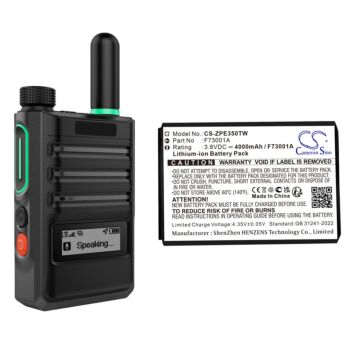 Replacement Battery for Caltta F73001A, E350 EChat POC, Lithium-ion 4000mAh 3.8V