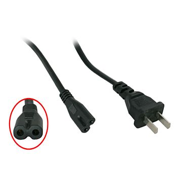 Nettkabel for USA støpsel IEC320 kontakt