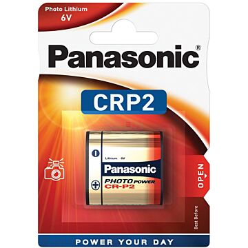 CR P2 Photo Lithium 6V 1600mAh batteri CRP2 Panasonic