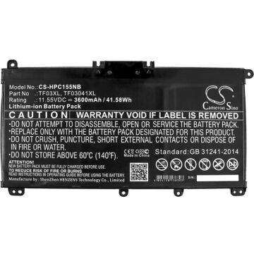 Batteri for HP 14-BP 14-BF 15-CC m.fl 920046-421, HSTNN-LB7X, TF03Xl