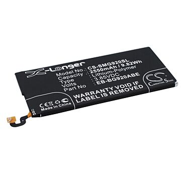 Batteri til Samsung Galaxy S6 3.85V 2550mAh