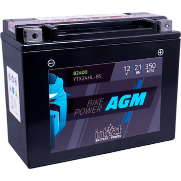 YTX24HL-BS batteri til MC og ATV 12V 21Ah (205x87x162mm) AGM