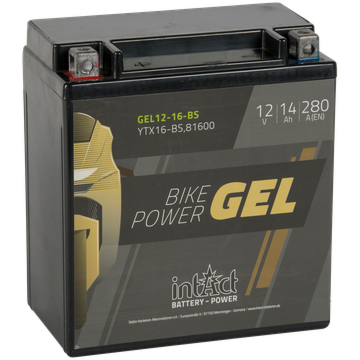 YTX16-BS GEL batteri til Gressklipper MC og ATV 12V 14Ah (150x87x161mm)