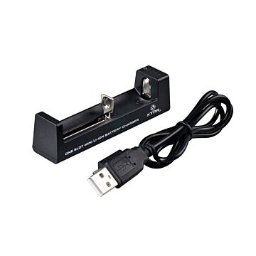 Lader for 1 stk 18650, 21700 batterier Li-ion 18650 Xtar MC1