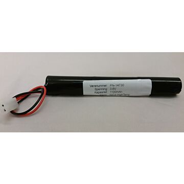 Nødlysbatteri 3,6V 4/5A 1100mAh NiCd Stav  plugg G10AKWABT