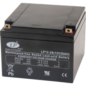 12V 28Ah Batteri 165x176xH125 T3