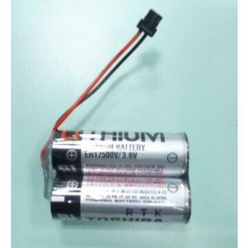 Batteri Oval Flowpet-EG flow meter, 3.6V Toshiba 2xER17500V/3  RD018