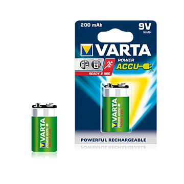 Varta Power Accu 8.4V 200mAh Ready-to-use 9V HR6F22
