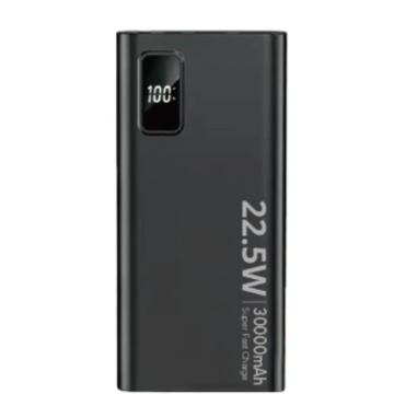 Hurtiglader PowerBank  22.5W SCP/18W PD/ QC3.0 30.000mAh 