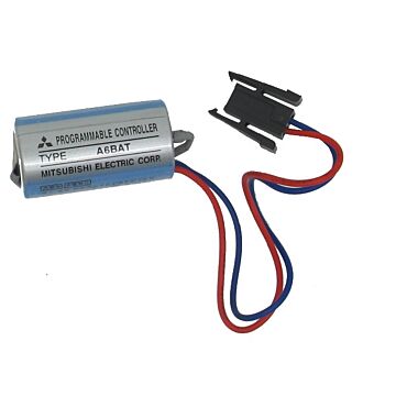 Batteri til Mitsubishi A, MR, RV og Hitachi H PLC/PLS 3,6V 1700 mAh B96A6BAT, MR-BAT, ER17330V, 2/3A